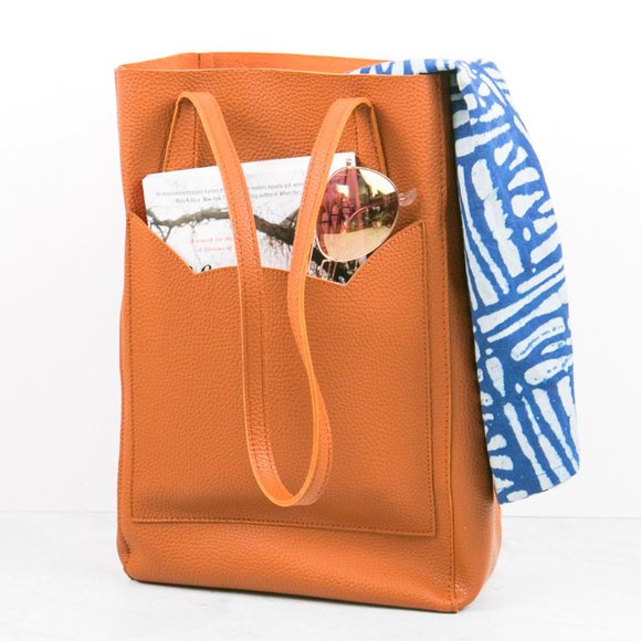 Kitten Pocket Shoulder Tote from Cat Lady Box, leather shoulder bag, leather bag - Picture 1 of 7